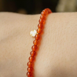 браслет из сердолика 4 мм