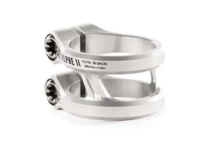 Зажим Ethic sylphe double clamp V2 34.9, Серебристый