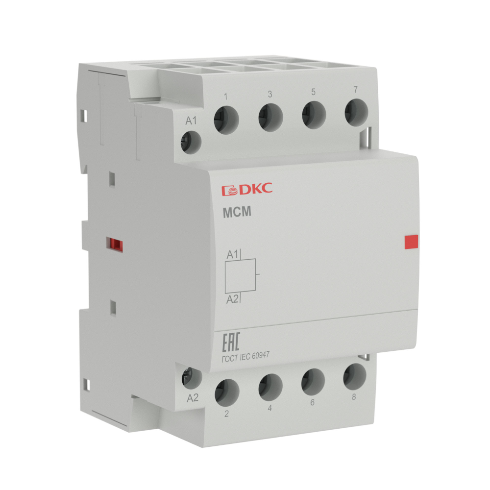 Модульный контактор YON MCE 4P 63A 4НО управляющее напряжение 240В 50Гц DKC