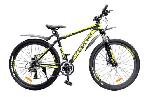 Велосипед 27,5" VARMA DRACON H75DA чёрно-жёлтый, рама 16, 21ск.