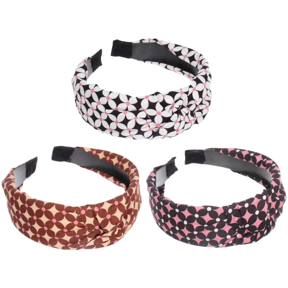 Ободок для волос «МАРЦИПАН», фрай, ширина 4см, микс 4 цвета