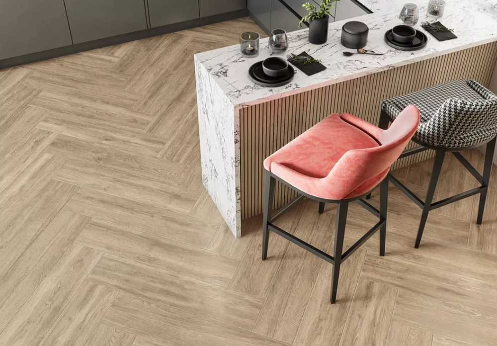 Керамический гранит Realwood beige sugar - эффект 20х90 Delacora