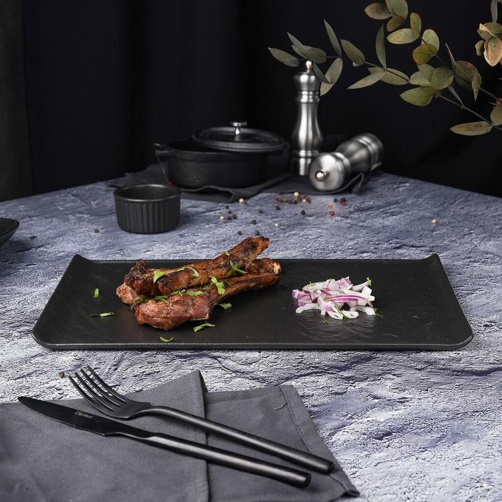 Блюдо прямоугольное 33,5*20,5 см h1,5 см с бортами Side Up2   P.L. Proff Cuisine [1]