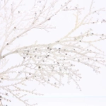 Ветка декоративная «Симфония леса» 80 см, Белый