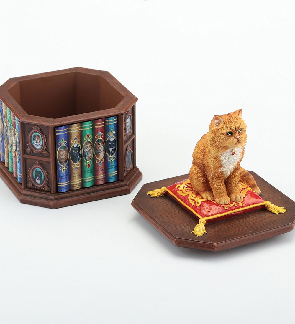 Veronese WS-1348 Статуэтка-шкатулка «Кот - Без ума от кошек» (Лиза Паркер)