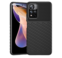 Усиленный защитный чехол для Xiaomi Poco X4 NFC 5G, черный цвет, серия Onyx от Caseport