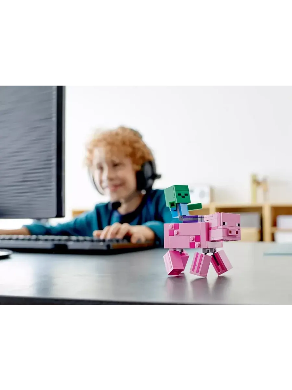 Конструктор Майнкрафт Свинья и Зомби- ребёнок 159 деталей