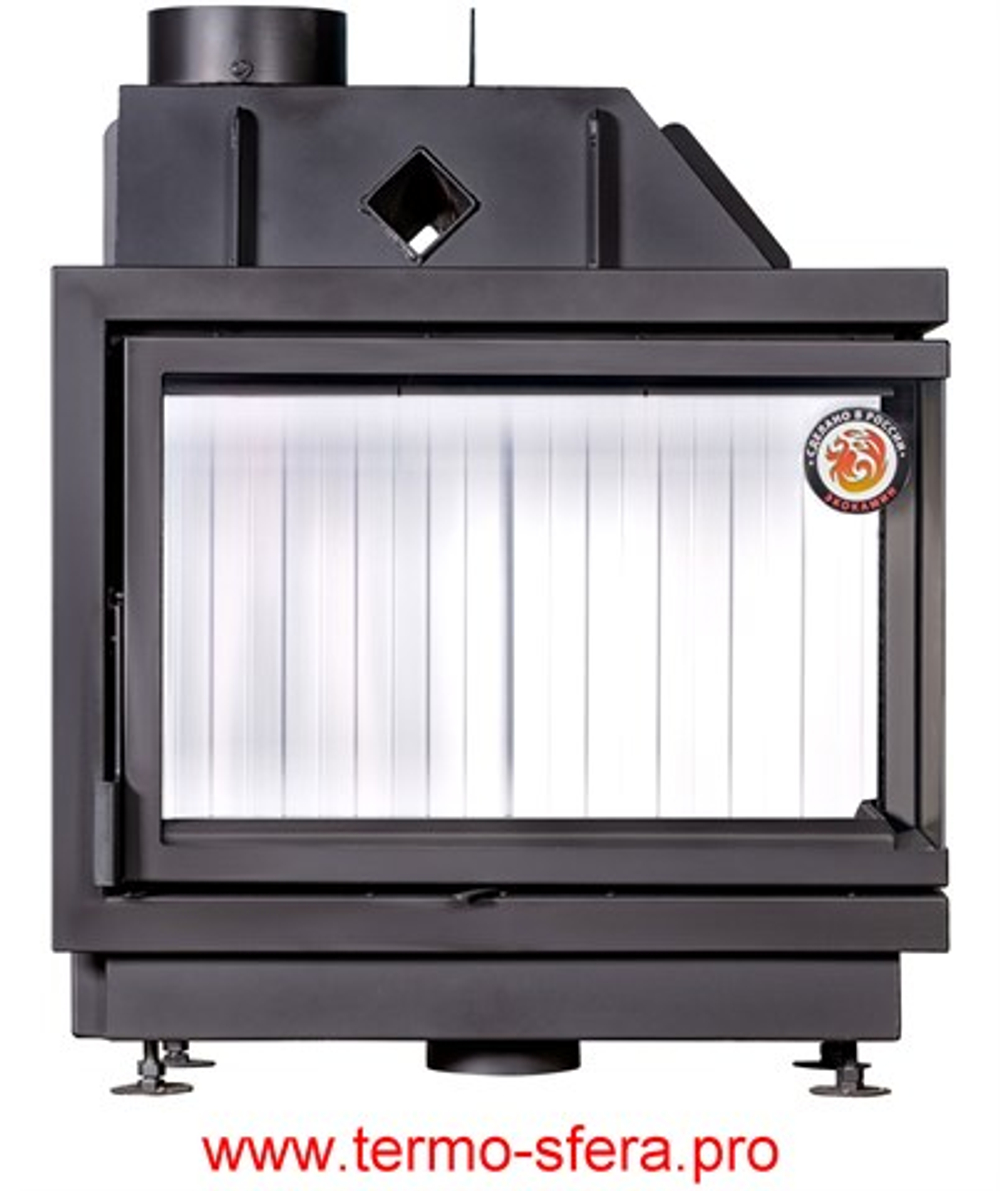 Каминная топка Экокамин Альфа 700 R два стекла правая