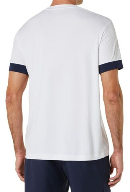 Мужская теннисная футболка Asics Court Short Sleeve Top - brilliant white/midnight