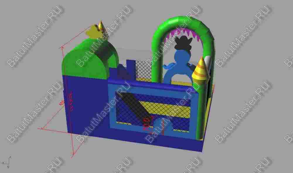 Коммерческий надувной батут "Осьминог"