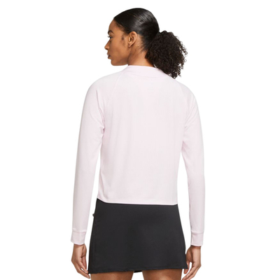 Женская футболка теннисная (dł. Рукава) Nike Court Dri-Fit Victory Top LS W - regal pink/black