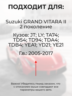 Ремкомплект ограничителей дверей Suzuki GRAND VITARA (II) JT; LY; TA74; TD54; TD94; TDA4; TDB4; YEA1; YD21; YE21 (2 двери, тип 8) 2005-2017