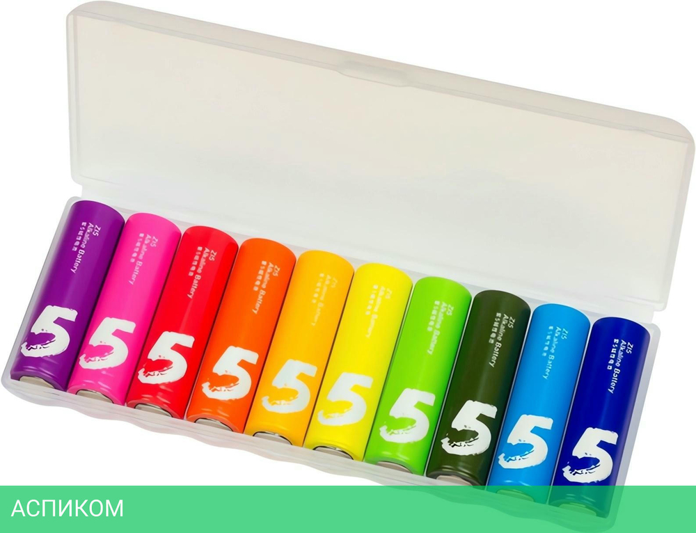 Батарейка ZMI ZI5 AA rainbow alkaline battery 10pcs (AA501)