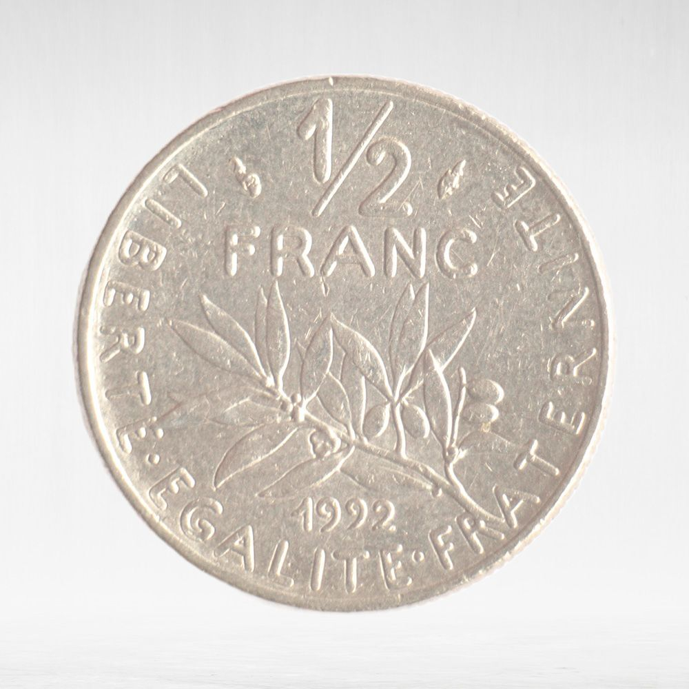 France, ½ Franc 1992 - Signature "O. Roty", VF