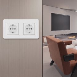 Розетка с заземлением и со шторкой Arte Milano SET16-2 SET16-2-40-1x2 white