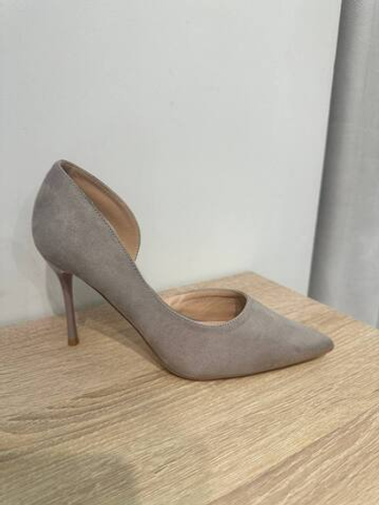 Туфли из эко замши