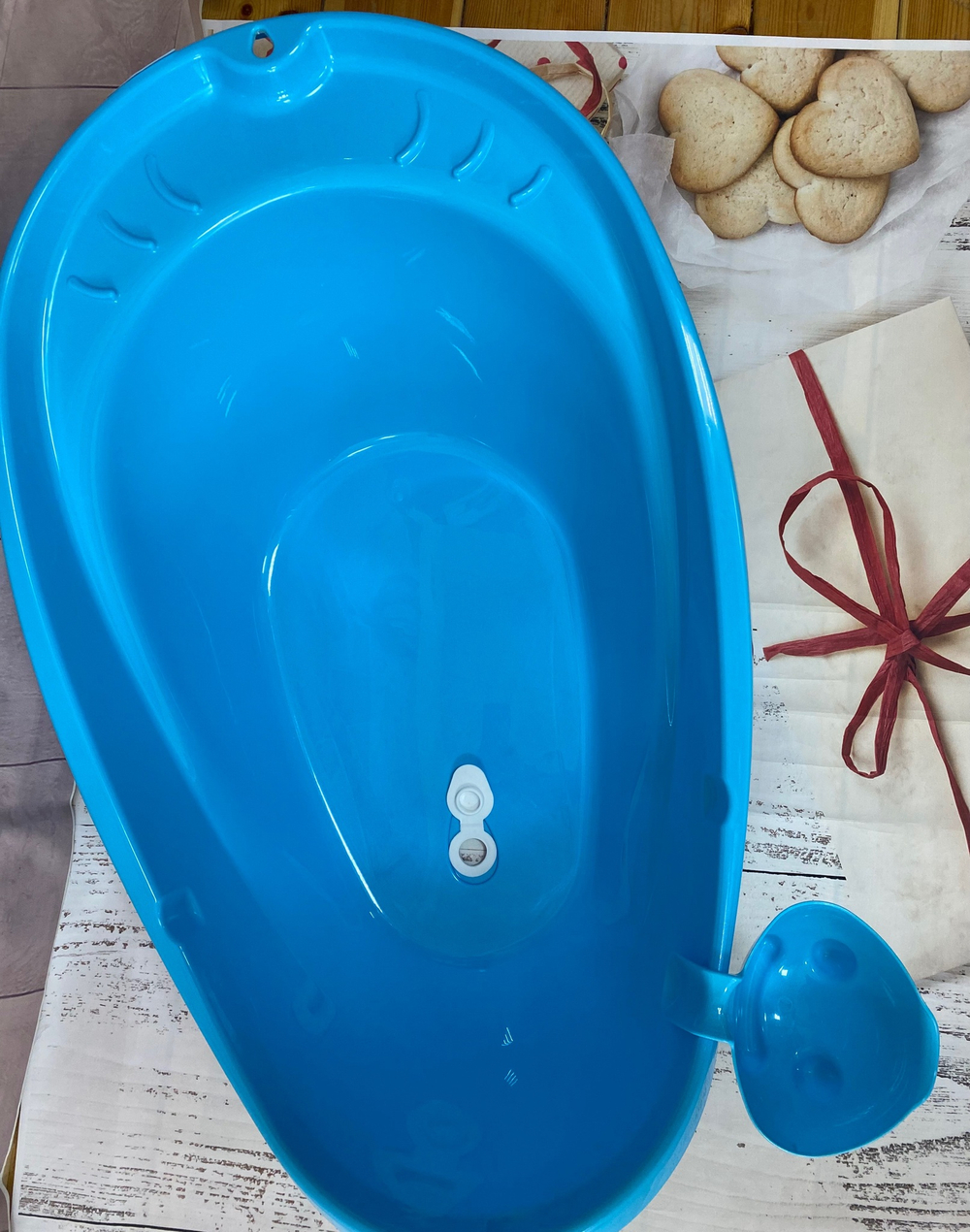 Ванна детская БУЛЬ-БУЛЬ с ковшом РАДИАН, со сливом