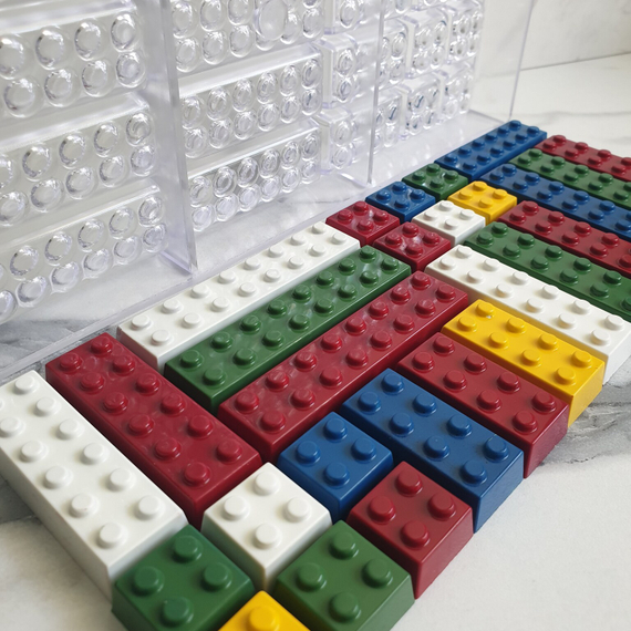 708 | Форма для шоколадных конфет Лего (275*135 мм)