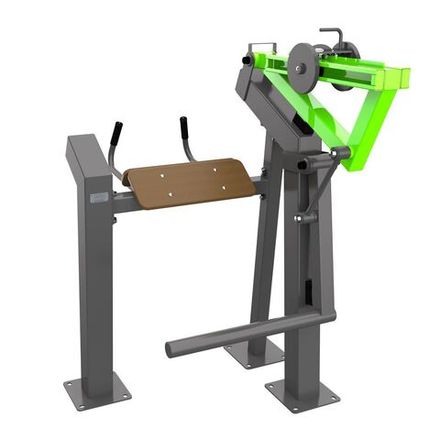 Power-1810 Уличный тренажер Глют-машина (ягодицы) с переменной нагрузкой ZAVODSPORTA