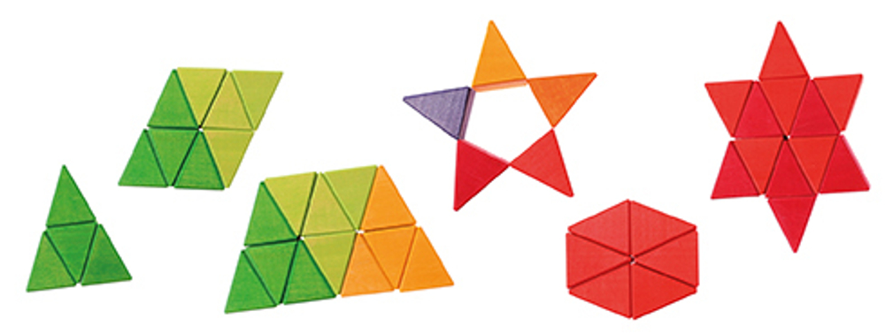 Деревянная обучающая мозаика "Октагон", 72 детали