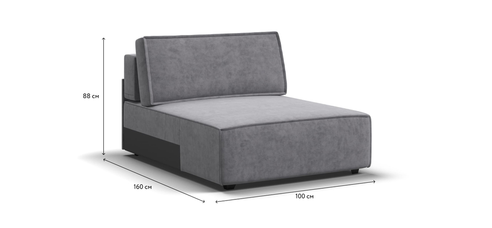 Босс Софт Модуль оттоманка Велюр Роял агат