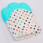 6537262 Прорезыватель рукавичка «Малыш», на липучке, цвет бирюзовый