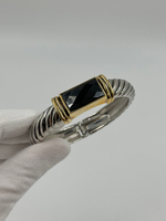 Браслет биколор с чёрной вставкой