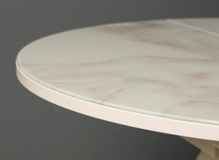 Орфей-51 (DaVita) Стол обеденный (мрамор бежевый)