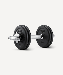 Диск обрезиненный BB-202 d=26 мм, стальная втулка, черный, 1 кг