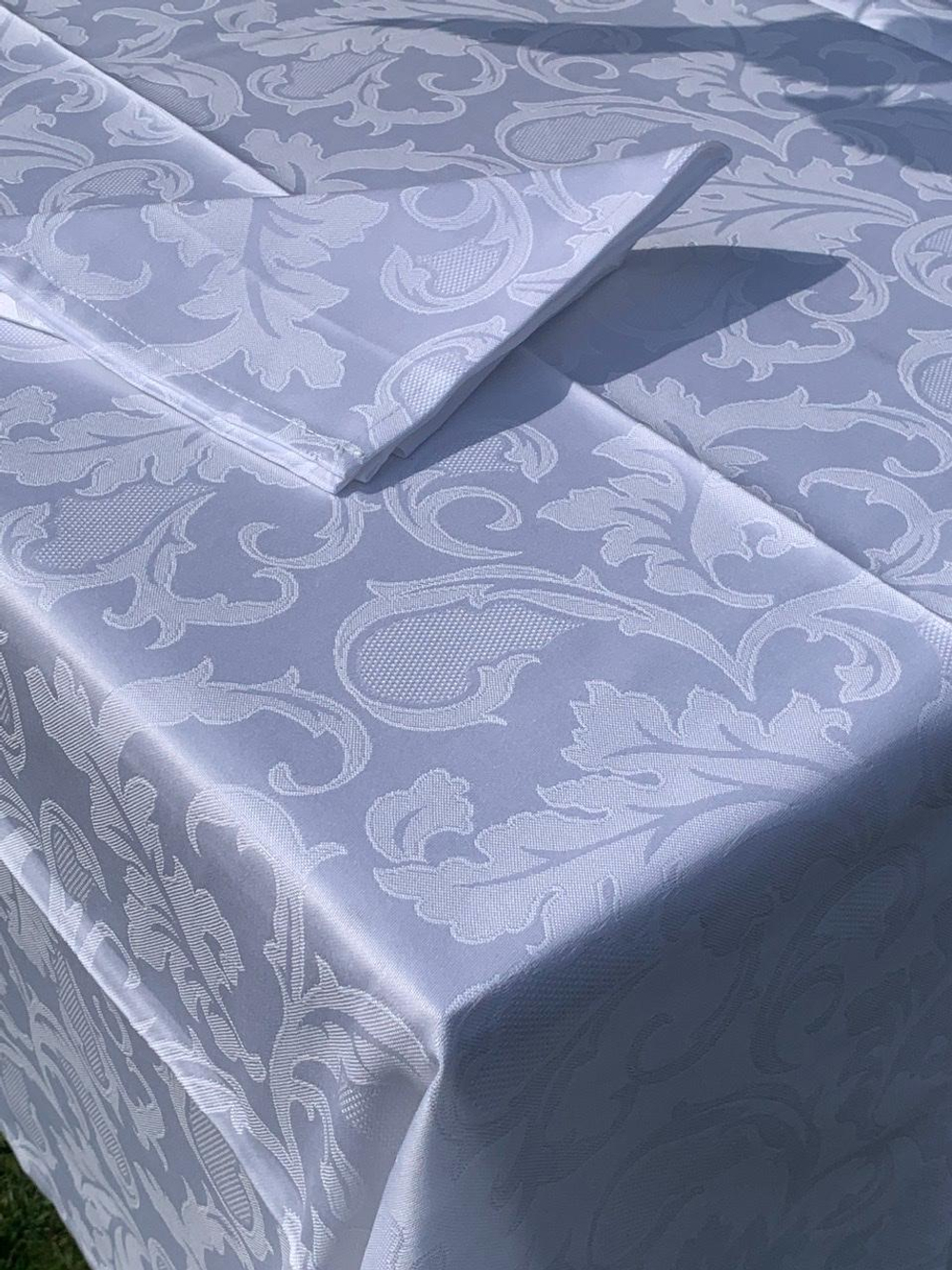 Скатерть 180x320 и 12 салфеток EmilioGatti Florida белые