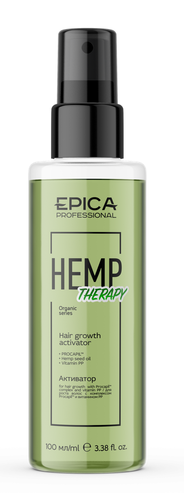 Активатор EPICA Professional Hemp therapy ORGANIC роста волос 100мл