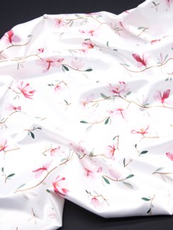 Атлас-стрейч бельевой, магнолия