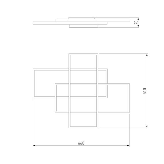 Потолочный светодиодный светильник Eurosvet 90177/3 сатин-никель