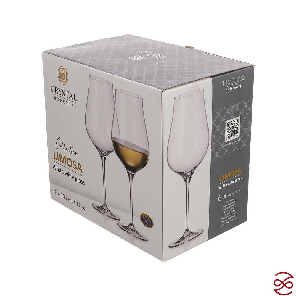 Набор бокалов для вина Crystalite Bohemia LIMOSA 500 мл (6 шт)