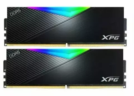 Оперативная память 64Gb ADATA XPG Lancer RGB AX5U6400C3232G-DCLARBK, DDR5, 6400 МГц, DIMM, 2х32Гб RTL