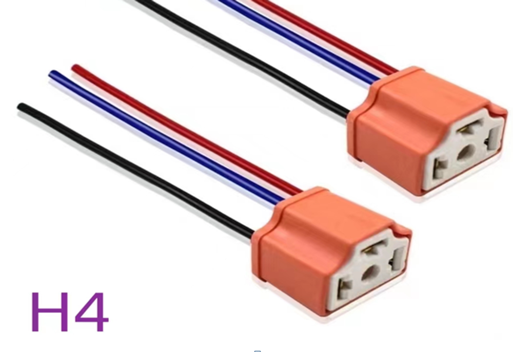 Разъем  лампы Н4 CERAMIC "PARUSAUTO" KLH4