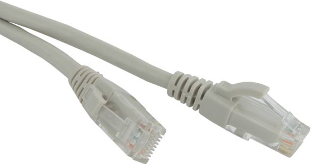 Кабель патч-корд U/UTP 6 кат. 15м Hyperline PC-LPM-UTP-RJ45-RJ45-C6-15M-LSZH-GY