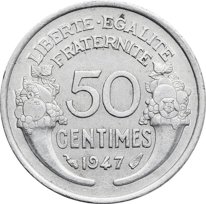50 сантимов 1947 Франция