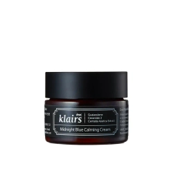 Dear, Klairs Midnight Blue Calming Cream ночной успокаивающий, регенерирующий крем с центеллой и пептидами