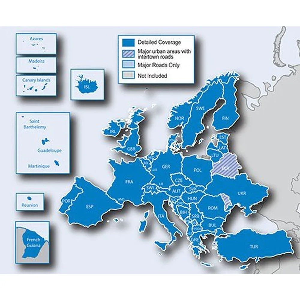 Карта автомобильных дорог Garmin City Navigator Europe NT, 010-10680-50