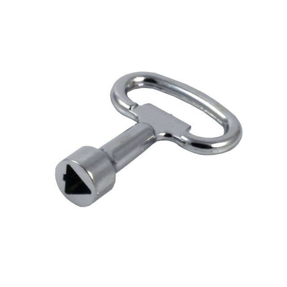 Замок мебельный / щитовой 62 мм, с треугольным ключом, с защитой от проникновения воды и влаги