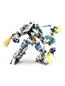 Конструктор Ниндзя Битва с роботом Зейна 840 деталей 19003