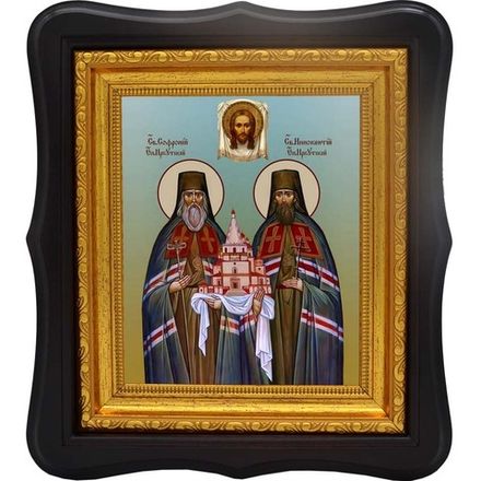 Софроний и Иннокентий Иркутские. Икона на холсте.