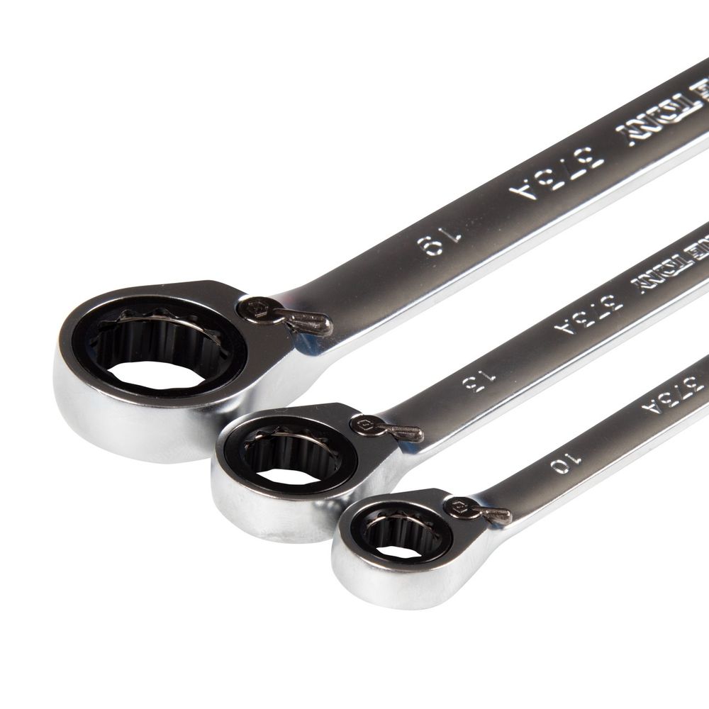 KING TONY (132A13MR) Набор комбинированных трещоточных ключей, 8-19 мм, кейс, 13 предметов