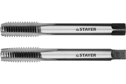 Комплект метчиков сталь 9ХС М10х1.5 2 шт Stayer MASTER 28025-10-1.5-H2