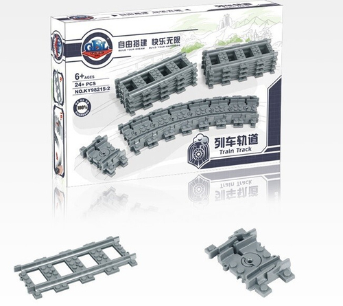 Конструктор ЖД «Рельсы», 24 элемента
