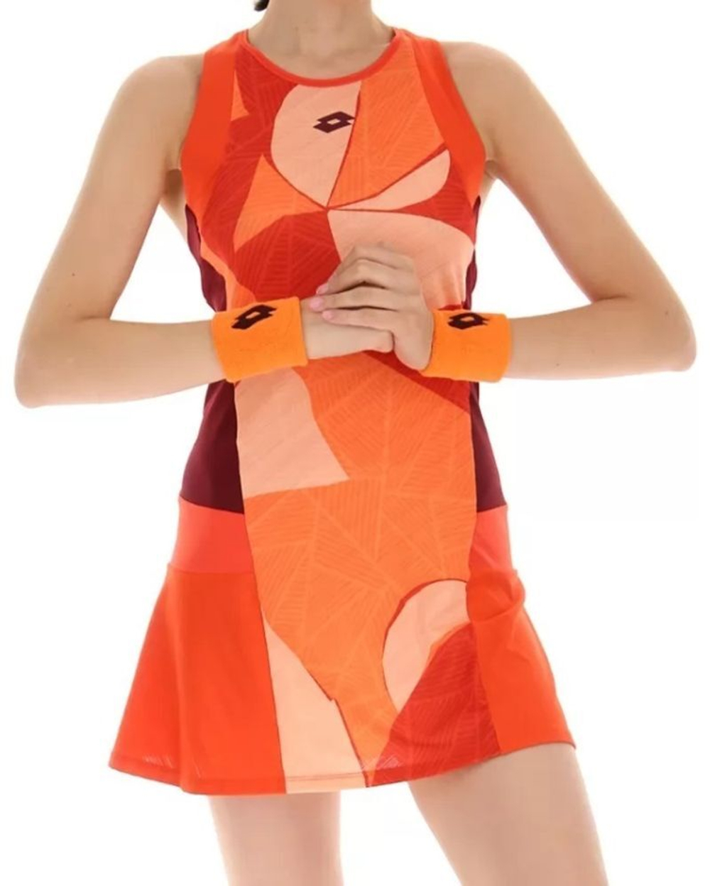 Женская Платье теннисное Lotto Tech и D3 Dress - grenadine red