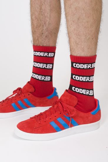 Носки CodeRed Logo Stripes Socks Красный/Черно-белое лого р.38-41