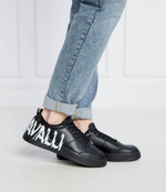 Кожаные кроссовки Just Cavalli - черный(76QA3SM5ZP397)