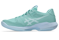Женские Кроссовки теннисные Asics Solution Speed FF 4 Clay - oasis green/light blue